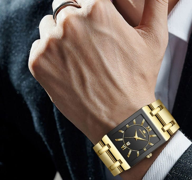 WWOOR Últimas Cuarzo Reloj Hombres