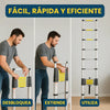 Escalera Telescópica Plegable Ligera de Aluminio 5 Metros (5 Años Garantía)
