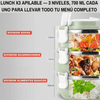 PACK PREMIUM APILABLE x3: 3 Porta Comidas Térmicos | Mantén tu Comida Caliente y Fresca + Envío Gratis