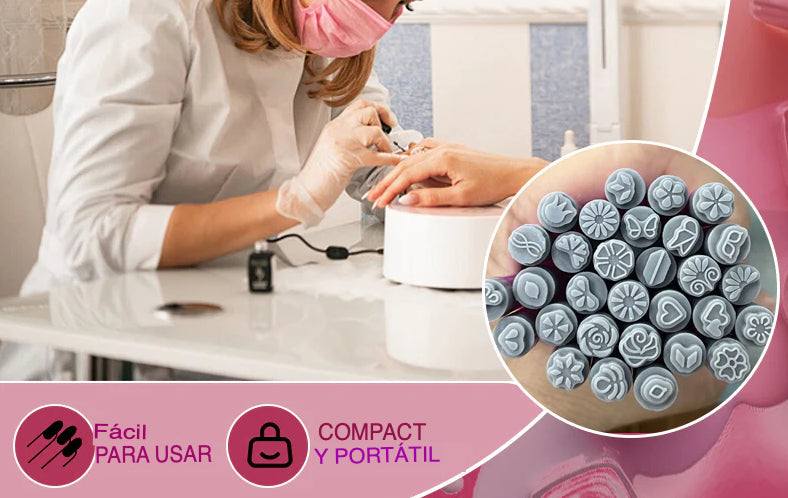 [OFERTA LIMITADA] Compre 1 Nivel 2 - Bolígrafo para estampar diseños de uñas (paquete de 10)