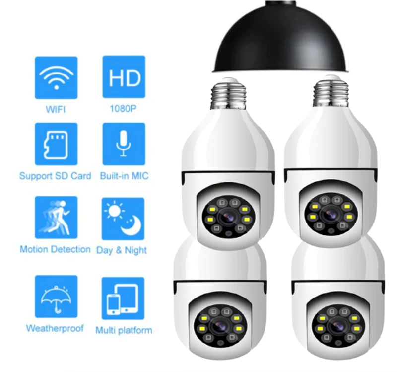 Cámara inteligente Wi-Fi Full HD 360°