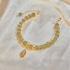 PULSERA HECHA A MANO LUCKY - JADE HOJA DE ORO